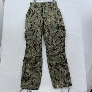 US Navy Type III Cargo Pants Mens S 28x31 Green NWU AOR2 Digital Camo Ripstop